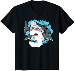 キッズ サメ鮫3歳の誕生日の男の子3 Tシャツ