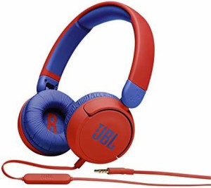 JBL JR310 子供向け ヘッドホン 音量制御機能搭載/カスタマイズシール付属/リモコンマイク付き レッド/ブルー 2021年モデル JBLJR310RED