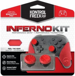 【送料無料】KontrolFreek Inferno for Nintendo Switch Pro | パフォーマンスサムスティックとパフォーマンスグリップ | Inferno red