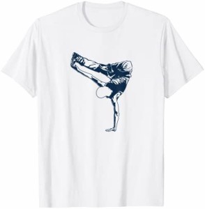 B-BOY ヒップホップミュージック ブレイクダンス Tシャツ