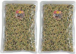 雑穀米本舗 ひきわり豆4種ブレンド(大豆/黒大豆/青大豆/小豆) 1kg(500g×2袋)