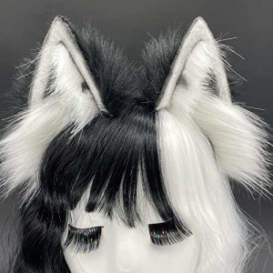 【送料無料】Agymo Handmade Cat Ears Headband Cosplay, Animal Headdress, Fox Werewolf Ear, Halloween Clothes Headdress