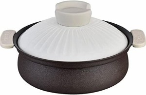 和平フレイズ 卓上鍋 20cm 軽い 土鍋風 洗いやすい ふっ素樹脂加工 IH・ガス対応 いい和 RB-2091