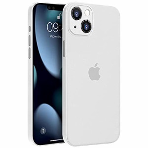 memumi iPhone 13 mini対応0.3?o超薄型ケース 指紋防止 傷付き防止 5.4インチ 人気ケース・カバー（マットホワイト）