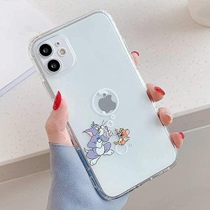 トムとジェリー iphone SE2 用 ケース iphone xr x xs max 用 ケース スマホケース iphone 7 8 plus 用ケース Tom and Jerry クリアケー