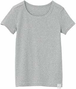 [無印良品] インナートップス 綿であったか Tシャツ(キッズ) グレー キッズ110