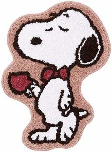 センコー スヌーピー コーヒーブレイク インテリアマット 約60×45cm ベージュ キャラクター snoopy 65157