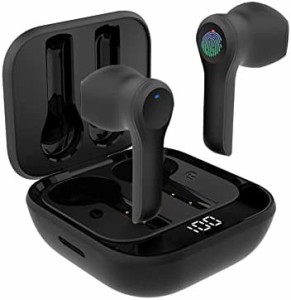 【送料無料】Comiwa ワイヤレスイヤホン Bluetooth5.0+EDR搭載 完全ワイヤレスイヤホン 8Dステレオサウンド LEDディスプレイ 電量表示 Ty