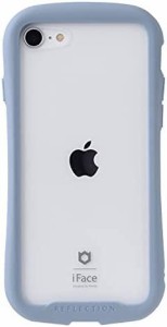 iFace Reflection iPhone SE(第3世代/第2世代)/8/7 ケース クリア 強化ガラス (ペールブルー)