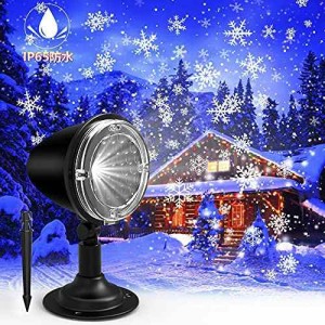 【送料無料】クリスマス プロジェクターライト 雪が降るプロジェクターライトクリスマス雪降る夜ライト LEDイルミネーションライト ステ