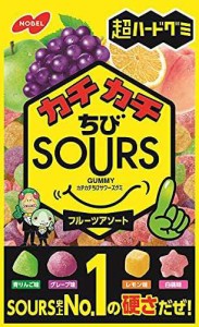 ノーベル製菓 カチカチちびサワーズフルーツアソート 80g×6袋