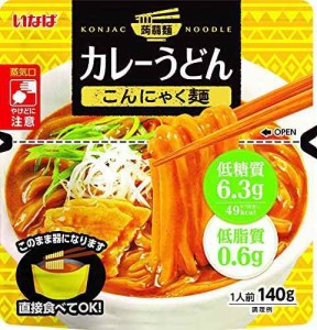 【低糖質】いなば 国産 カレーうどんこんにゃく麺140g×6個