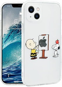 スヌーピー iPhone13 用 ケース キャラクター クリアソフトケース スマホケース カバー スヌーピー ケース ペイント 対応 アイフォン13