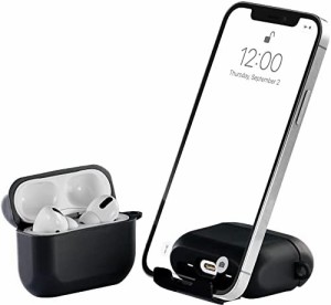 【2022年AirStand】AirPods Proケース 携帯電話スタンド付きのAirPods Pro 第1世代/第2世代 ケース 全面保護カバー 耐衝撃 ワイヤレス充