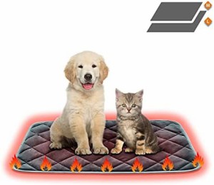 ペット用ホットカーペット ペットヒーター 犬 猫 自発熱ペットベッド ペットケージマット 体温蓄熱 5層の保温設計 滑り止め 電気不要 防