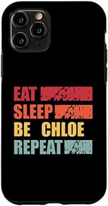 【送料無料】iPhone 11 Pro Chloe 名前入りシャツ Chloe First Name スマホケース