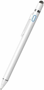 NTHJOYS タッチペン スタイラスペン 極細 超高感度 iPad/スマホ/タブレット対応 たっちぺん 銅製ペン先 イラスト ゲーム USB充電式