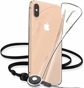 iPhone XS iphone 10S ケース クリア 【 ストラップ 三本付き】 適用 アイフォンXS 10S アイフォン XS iphoneXS カバー 透明 iphoneXSケ