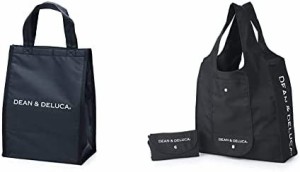 DEAN&DELUCA クーラーバッグ ブラックM 保冷バッグ ファスナー付き コンパクト お弁当 ランチバッグ & DEAN&DELUCA ショッピングバッグ