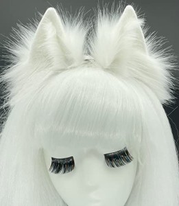 Agymo Handmade Cat Ears Headband Cosplay, Animal Headdress, Fox Werewolf Ear, Halloween Clothes Headdress