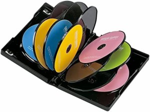 サンワサプライ DVDトールケース(12枚収納・ブラック) DVD-TW12-01BKN