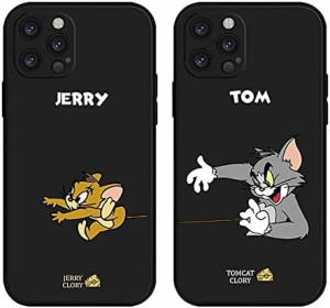 トムとジェリー iPhone13 Mini 用 ケース カップルスマホケース 薄型 ソフト「全機種対応」 液体シリコーン 柔らかいバンパー アイフォン