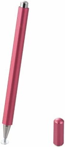 エレコム タッチペン スマホ・タブレット用 ディスクタイプ 超感度 磁気吸着 マグネットキャップ ピンク P-TPD03PN
