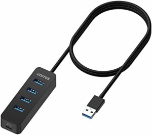 Unitek USB3.0 4ポートハブ USBハブ 5V2A補助電源USB-C入力ポートあり バスパワー USB 拡張ポート ウルトラスリム 軽量コンパクト 様々な