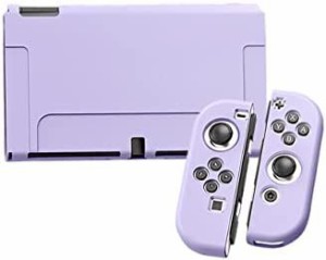 SHEAWA Switch OLED 有機ELモデル用ケース 保護ケース カバー かわいい TPU 耐衝撃 アクセサリー (ライトパープル)