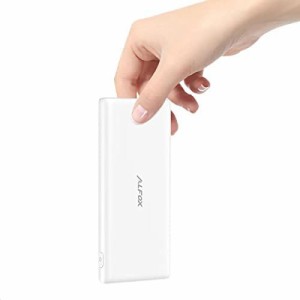 Alfox モバイルバッテリー 10000mAh 20W【超薄型&超軽量/USB-A+USB-C/急速充電/2台同時充電/PD3.0対応/PSE技術基準適合】iPhone13 iPad G