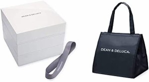 DEAN&DELUCA 三段重 大 ホワイト 仕切りあり 4~5人用 お弁当 ランチボックス 大容量 ピクニック アウトドア & DEAN&DELUCA クーラーバッ