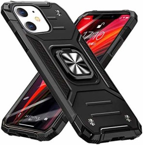 【送料無料】iPhone 11 ケース リング PC+TPU 米国軍事MIL標準取得 衝撃吸収 耐衝撃 落下防止 スタンド機能 PC+TPU 二重構造 防塵 薄型 