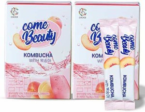 コンブチャ (桃味2箱)5g×30p Kombucha 発酵紅茶 パウダータイプ