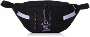 [スラッシャー] ウエストバッグ (ベルトサイズ調整可能)[ THR-241 / Waist Bag ] ヒップ BKLP_ブラック・ライトパープル