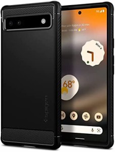 【送料無料】Spigen Pixel6a ケース TPU ソフトケース 米軍MIL規格取得 耐衝撃 衝撃吸収 傷防止 カメラ保護 ラギッド・アーマー ACS04476