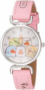 [アリアス] 腕時計 すみっコぐらし アナログ 防水 革ベルト すみっコぱんきょうしつ WW21061SXSG ガールズ ピンク