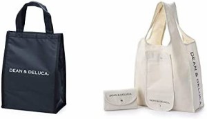 DEAN&DELUCA クーラーバッグ ブラックM 保冷バッグ ファスナー付き コンパクト お弁当 ランチバッグ & DEAN&DELUCA ショッピングバッグ