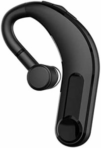 Bluetoothヘッドセット Bluetoothイヤホン 片耳 ワイヤレスイヤホン 48時間連続使用 マイク内蔵 耳掛け型 SIRI機能搭載 CVCノイズキャン