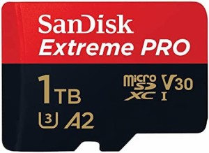 SanDisk microSDXC UHS-I カード 1TB Extreme PRO 超高速タイプ（読込最大200MB/s 書込最大140MB/s）サンディスク エクストリームプロ SD