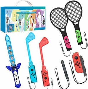 Newzerol【9 in 1セット】Switch Sports(ニンテンドースイッチスポーツ)アクセサリバンドル 体感ゲーム対応 対戦実装 没入感体験 体感ス