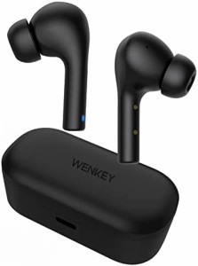 【2022新登場Bluetoothイヤホン】WENKEY 完全ワイヤレスイヤホン Bluetooth5.3対応 最大50時間音楽再生 Hi-Fi高音質 CVC8.0+ENCノイズキ