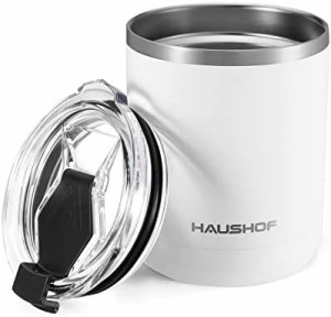 HAUSHOF 真空断熱カップ ステンレス製 ふた付き 300ml 車用タンブラー コーヒーカップ 水筒 マグボトル ステンレスコップ コンビニマグ
