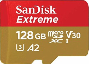 【送料無料】【 サンディスク 正規品 】 microSD 128GB UHS-I U3 V30 書込最大90MB/s Full HD & 4K SanDisk Extreme SDSQXAA-128G-GH3MA 