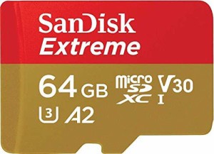【 サンディスク 正規品 】 microSD 64GB UHS-I U3 V30 書込最大80MB/s Full HD & 4K SanDisk Extreme SDSQXAH-064G-GH3MA 新パッケージ