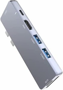 【送料無料】USB Type C ハブ 7ポート Macbook air ハブ 【 USB HDMI出力・ Thunderbolt 3ポート ・USB3.0ポート・USB-Cデータ転送ポート