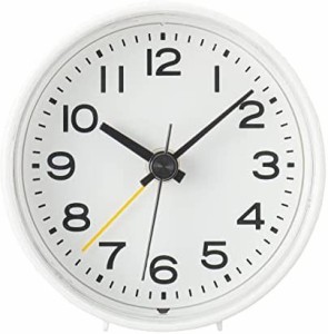 無印良品 アナログ目覚まし時計 MJ‐AC2 12046738 白 幅7.6×奥行き3.6×高さ7.8cm