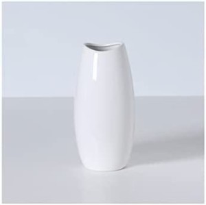 花瓶 フラワーベース 陶器花器 セラミック おしゃれ 北欧 生け花 インテリア 家の装飾 陶磁器の花瓶現代陶磁器干し花瓶をリビングに飾白