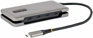 StarTech.com USB-Cハブ／4ポートType-C／ USB 3.2 Gen 2（10Gbps）／100W USB Power Deliveryパススルー／Thunderbolt 3 & 4対応／バス