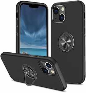 アイフォン14 プラス ケース リング付き 耐衝撃 TPU 二重構造 iPhone 14 Plus 用 バンカー リング カバー Uovon スマホケース リングつき