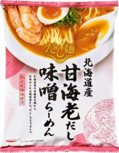 国分 tabete だし麺 北海道産甘海老だし 味噌らーめん 104g×10袋 保存食 備蓄